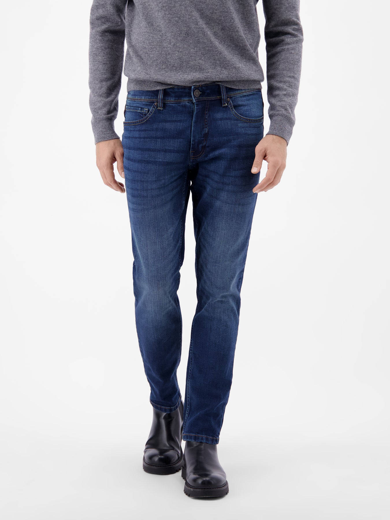 CONLIN 5-Pocket Stretch-Denim, SLIM FIT, unifarben