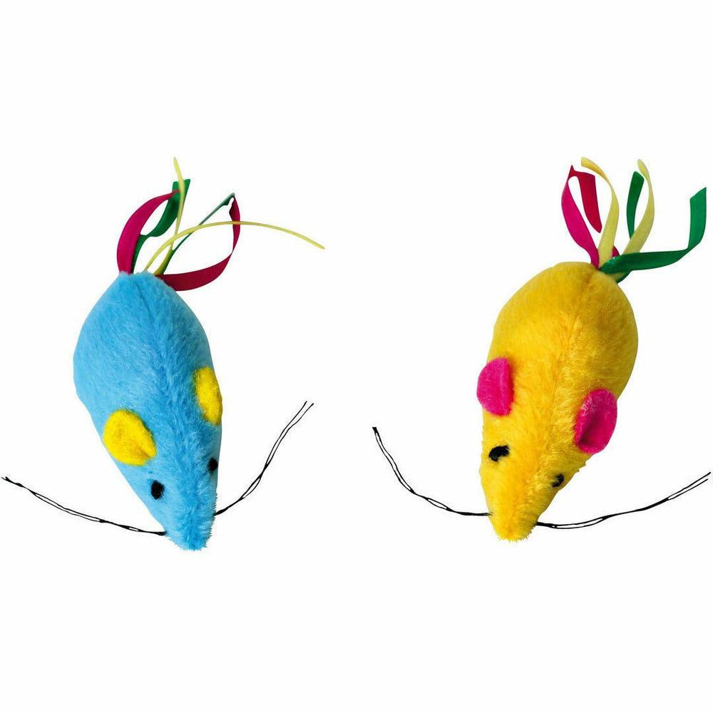 Lot de 2 souris rainbow pour chats