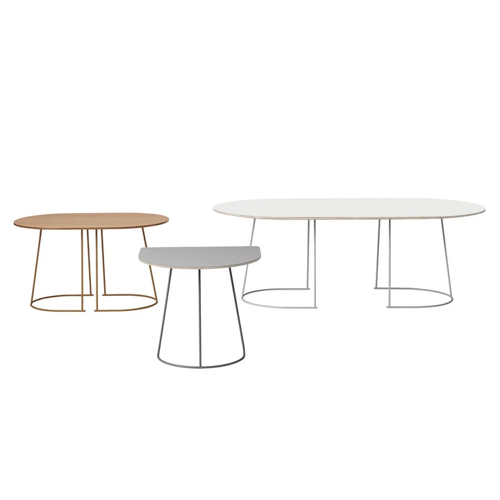 Muuto - Airy Coffee Table, Half Size, schwarz