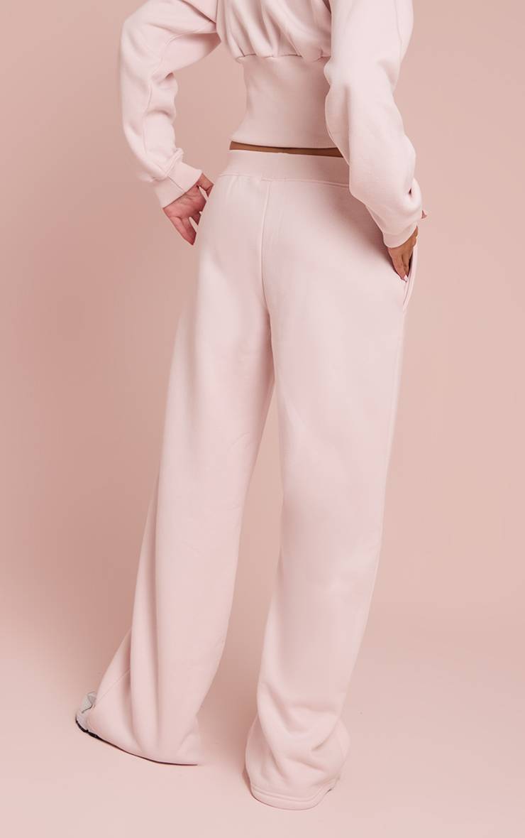 Rose Bébé Joggers Taille Haute Coupe Droite