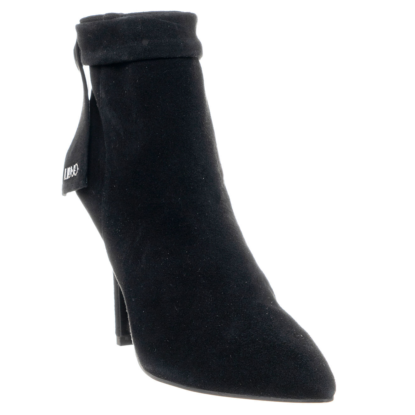 Liu-Jo Boots en Velours de Cuir Bea noires - Talon 10 cm