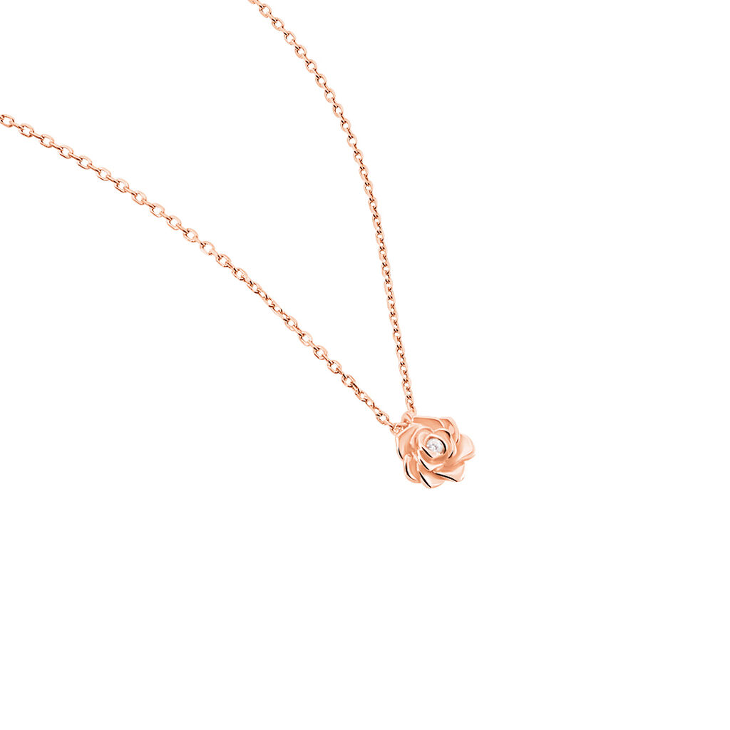 Collier Jannea Argent Rose Oxyde De Zirconium