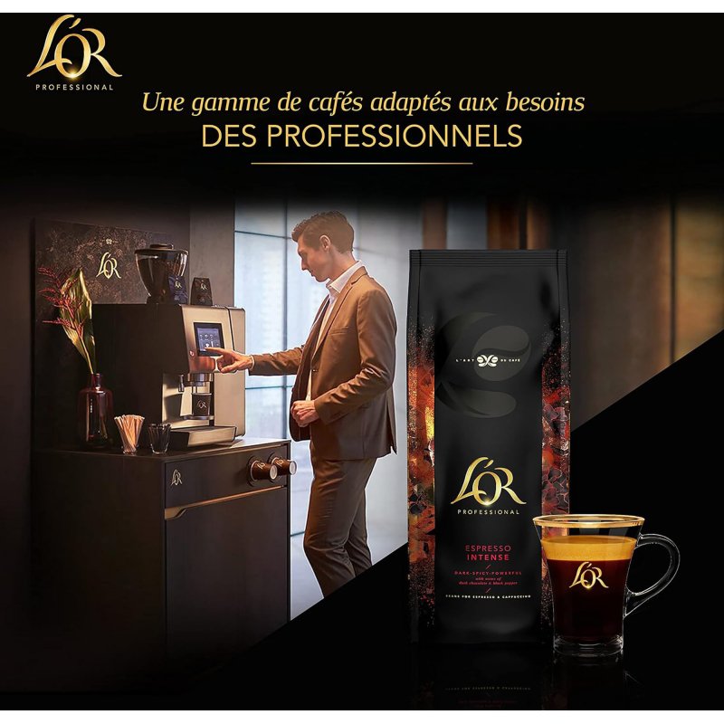 Café en grains L'Or Espresso intense - paquet de 1 kg