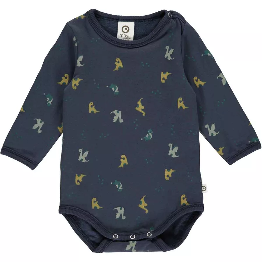 Müsli Langarmbody bluePineMossgreen