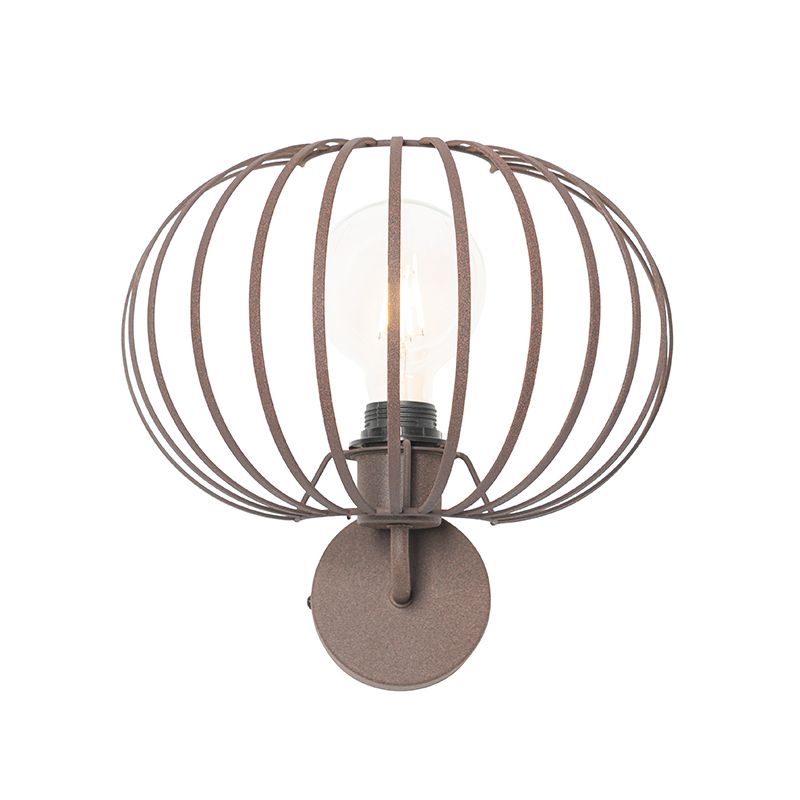 Design wandlamp roestbruin 30 cm - Johanna