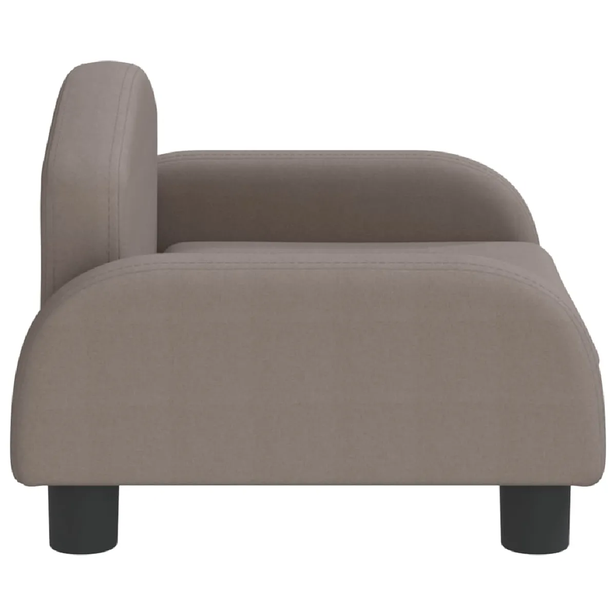 vidaXL Canapé Enfant Taupe