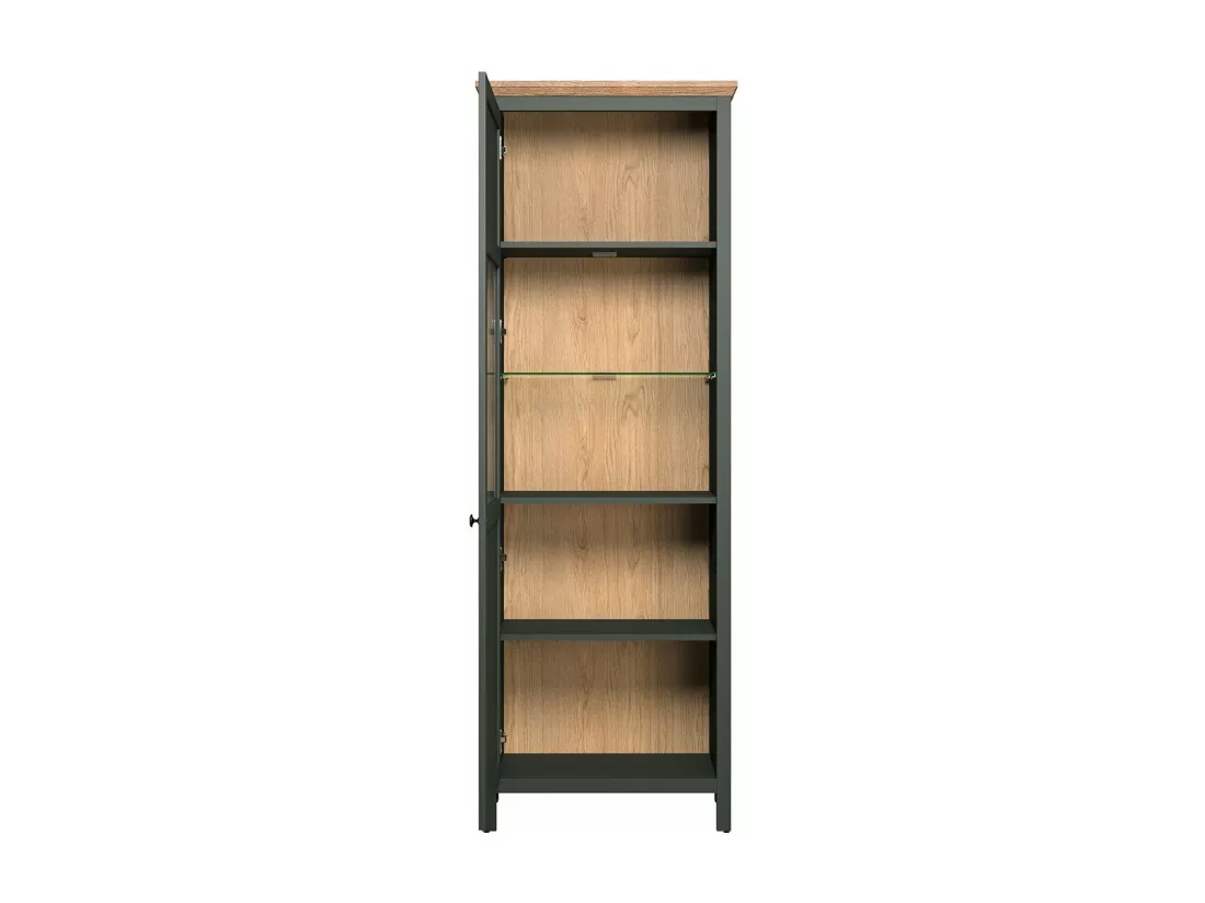 Vaisselier avec éclairage LED inclus et 1 porte H198 cm - Stanton