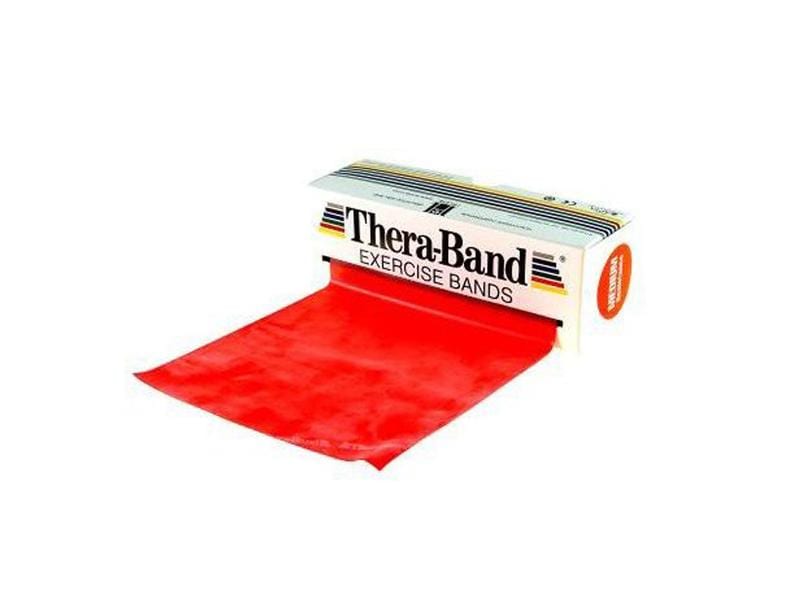 Thera-Band Fitnessband Rot, mittel stark, 45.7 m Übungsband