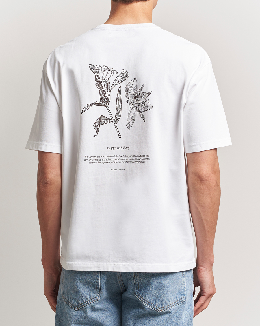 Samsøe Samsøe Printed Lily Crew Neck T-Shirt White