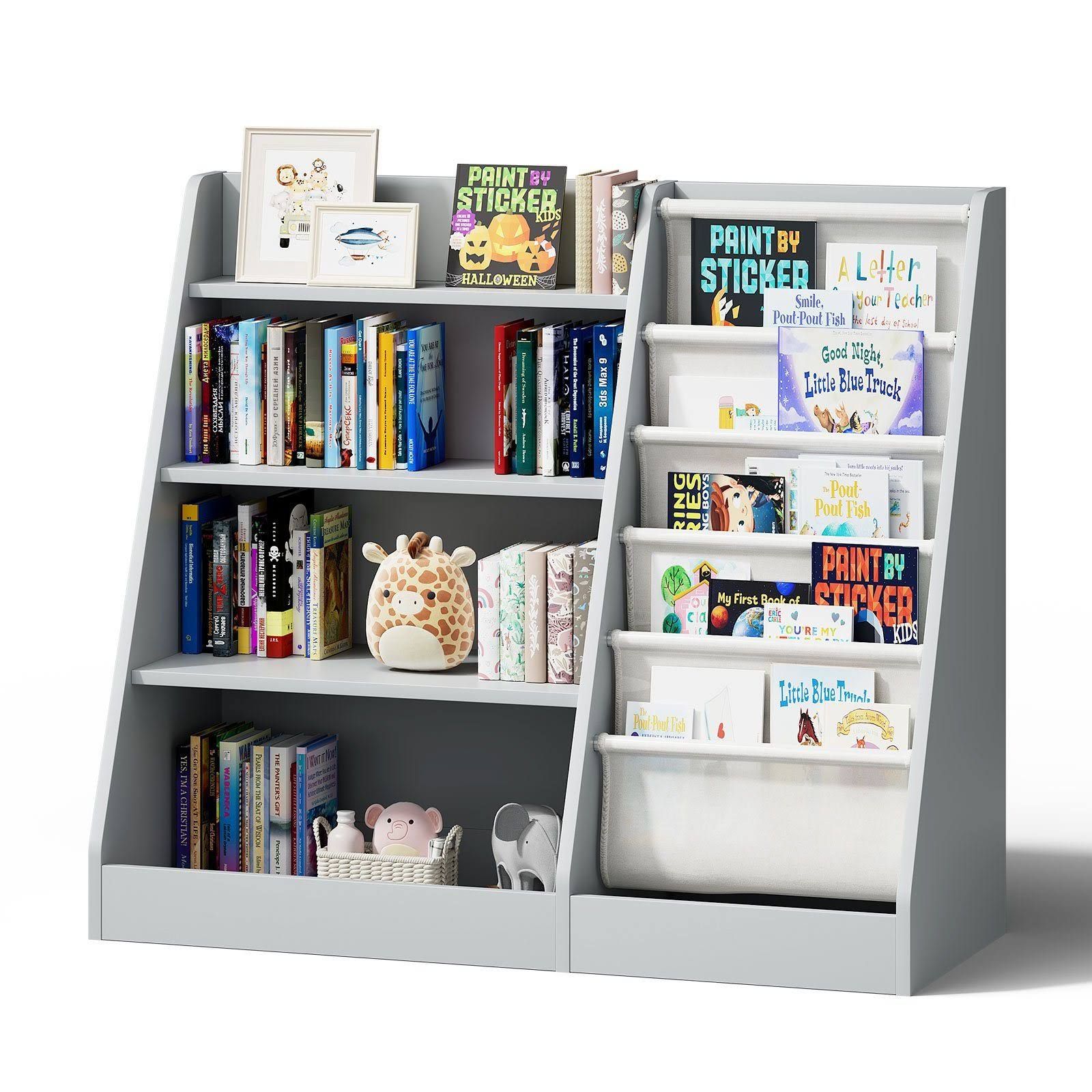 radelldar Bücherregal Kinderregal 4 offenen Fächern