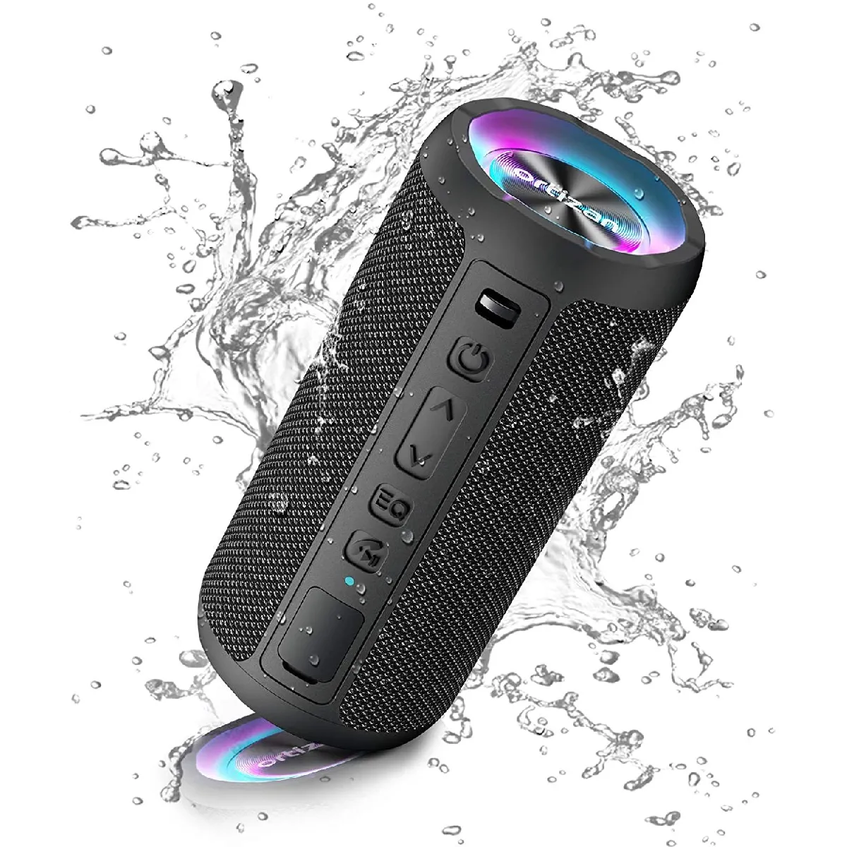 Chrono Enceinte Bluetooth Portable LED IPX7
