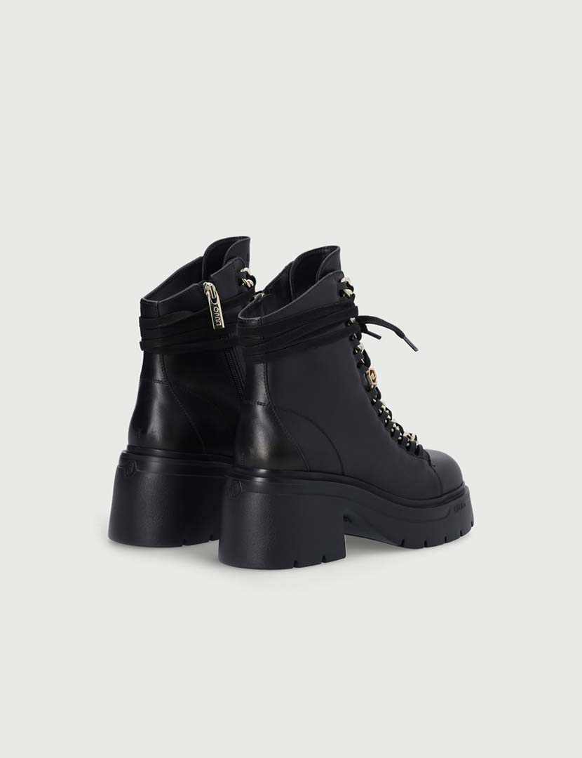 Black Platform Ankle Boots