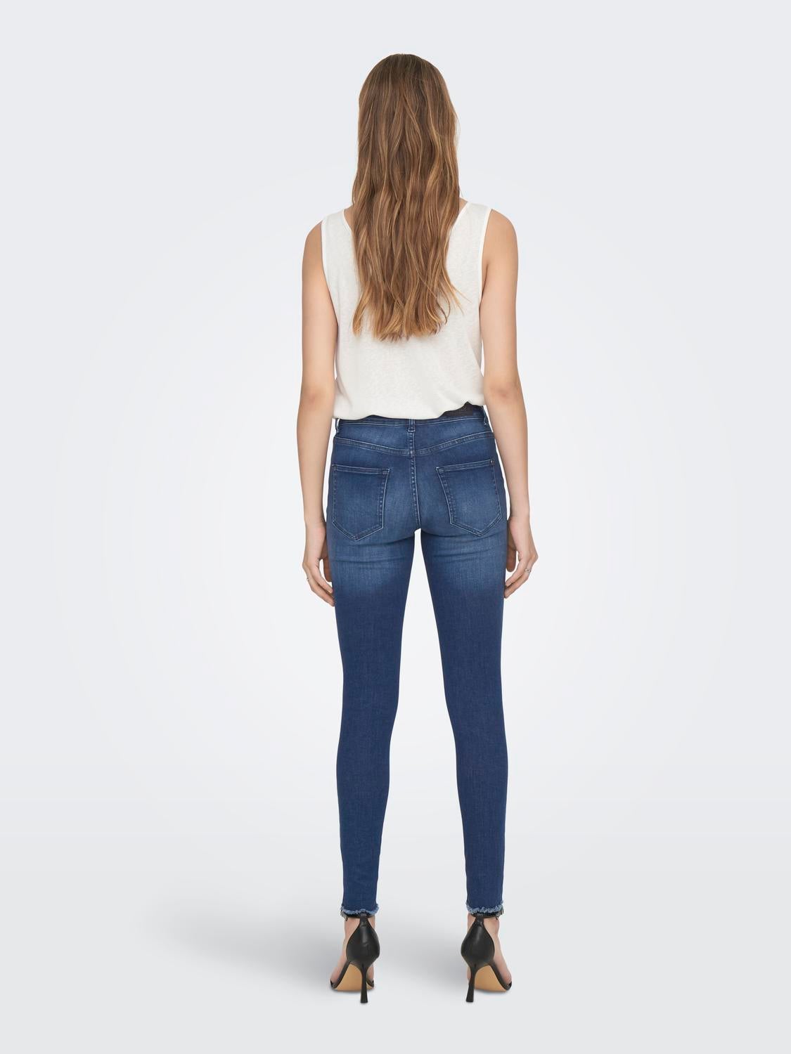 ONLBLUSH Mittlere Taille Skinny Fit Jeans Medium Blue Denim