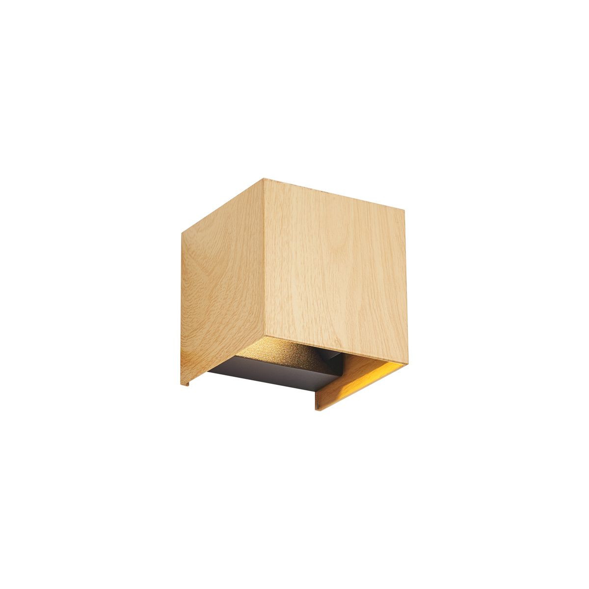 Scandinavische buiten wandlamp hout print incl. LED IP54 - Edwin