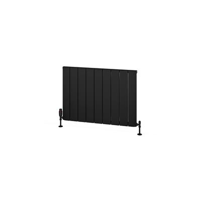 Eastbrook Withington radiator 85x60cm aluminium 889W zwart mat