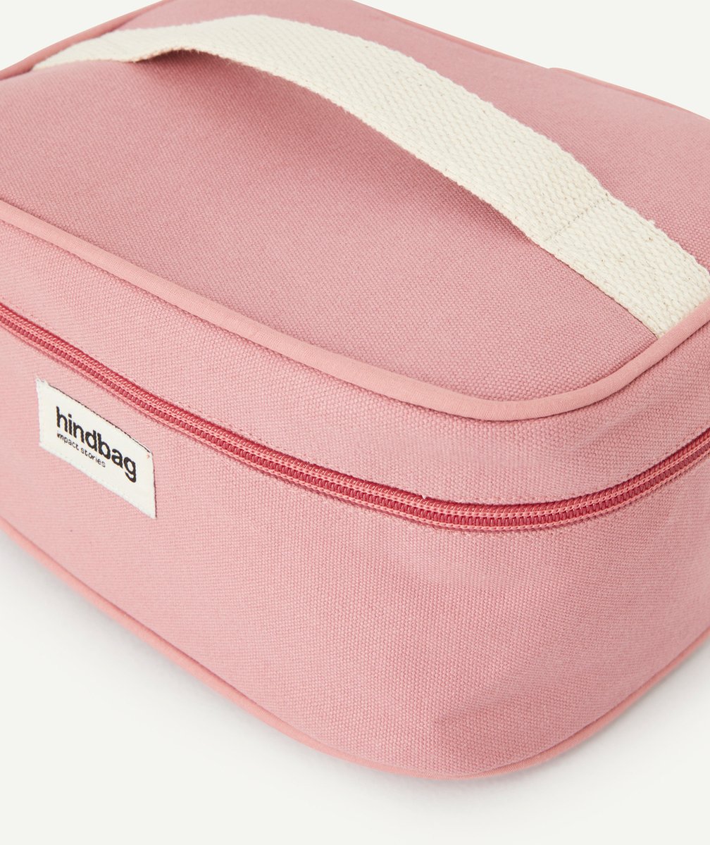 HINDBAGVANITY BAG GASPARD EN COTON BIO ROSE