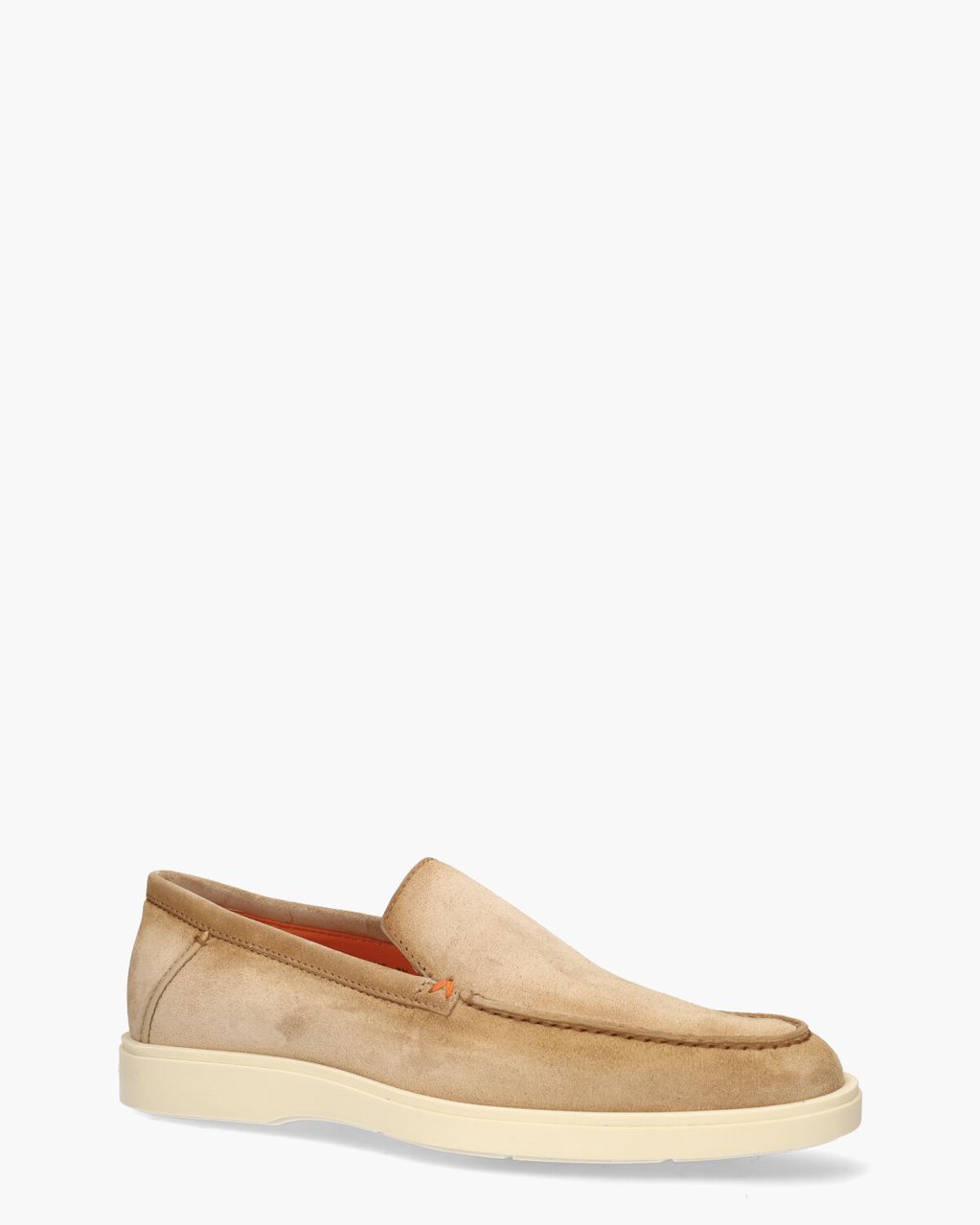 Santoni 17824 Beige Herenloafers