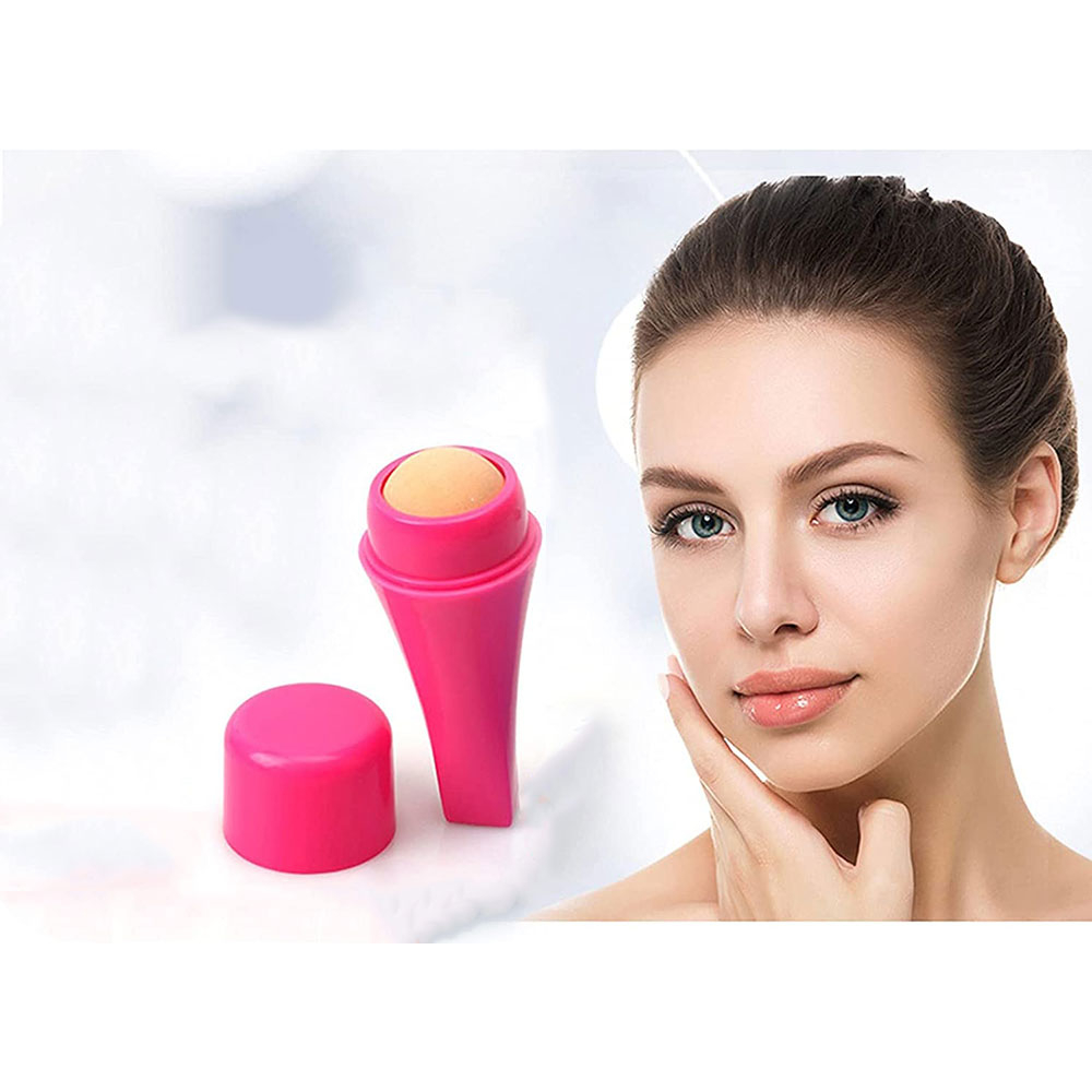 (Ø2cm) Ölabsorbierender Natur Vulkanstein Mattierender Anti-Oil Gesichts Roller