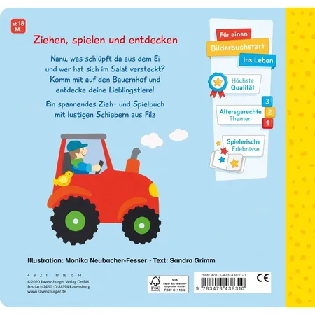 Ravensburger Zieh- und Spielbuch: Auf dem Bauernhof