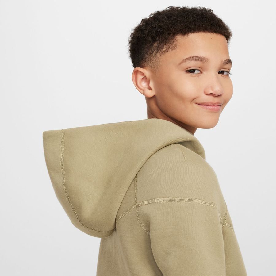 Nike Sweat à Capuche NSW Tech Fleece 24 - Vert/Noir Enfant
