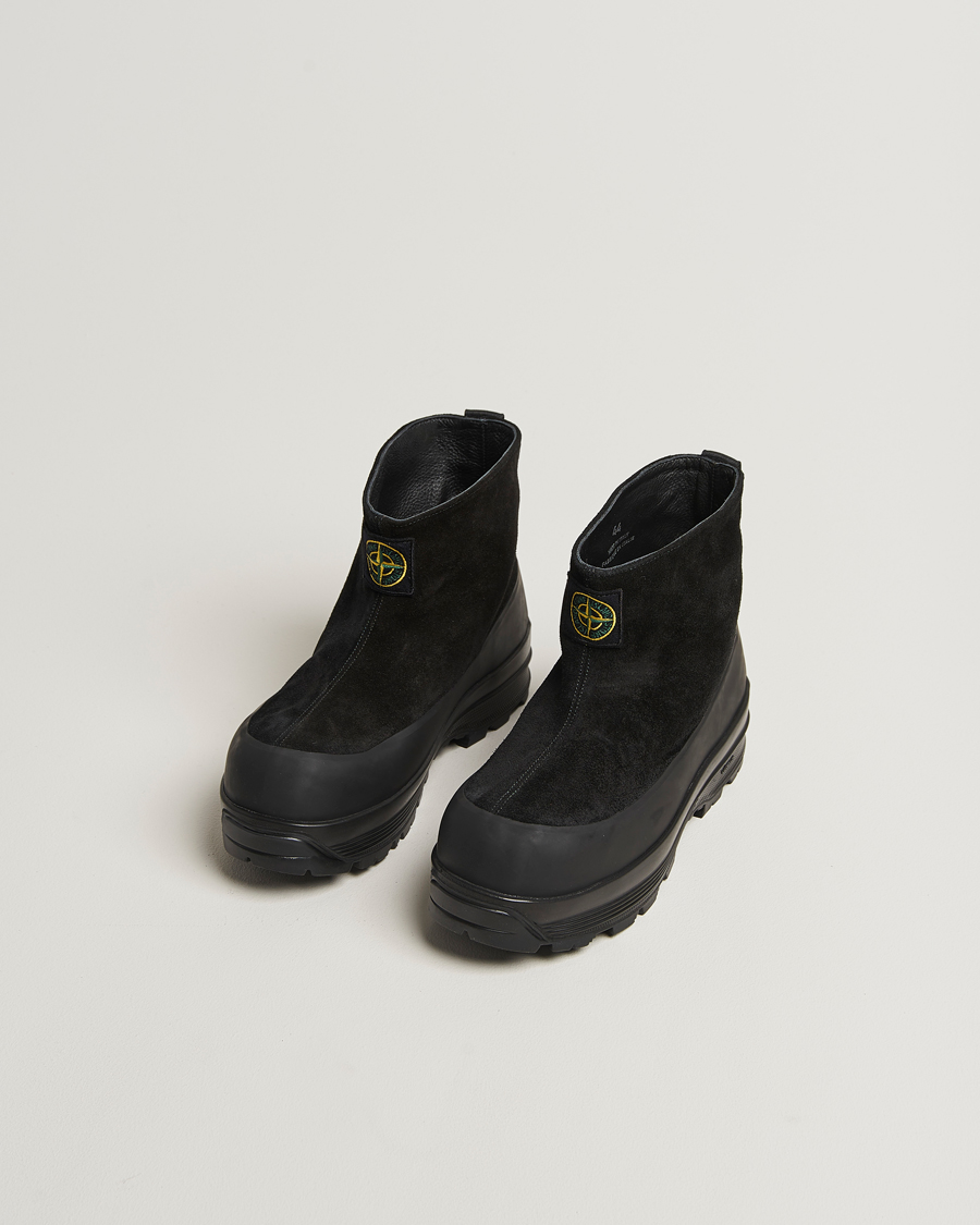 Stone Island Suede Boots Black