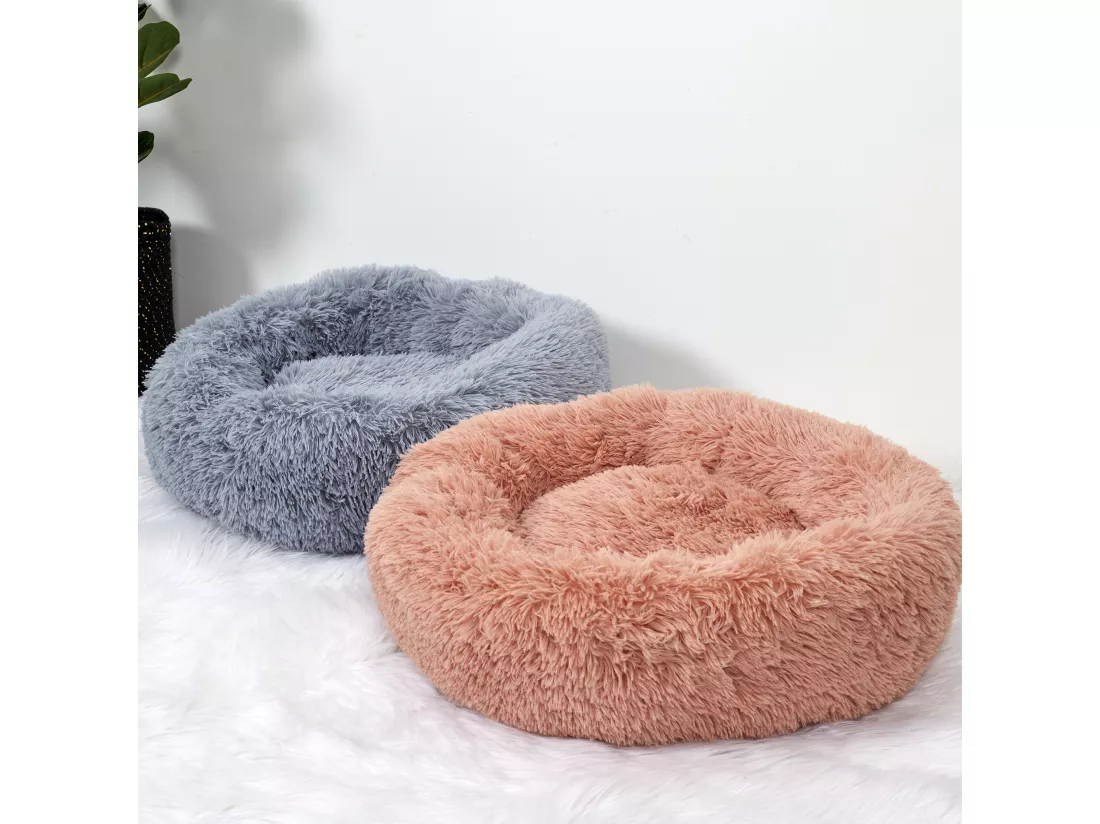 Coussin Lit Apaisant Chat Rose 60 Cm