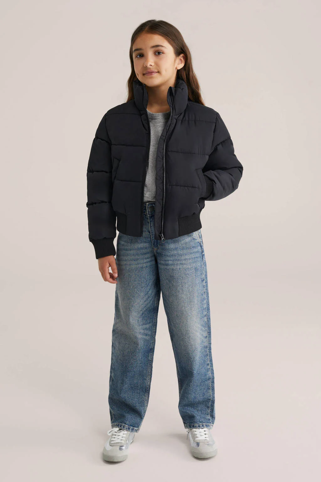 WE Fashion gewatteerde jas zwart