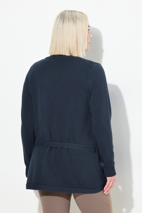 Bellieva Pullover, Wickelfunktion, V-Ausschnitt, GOTS