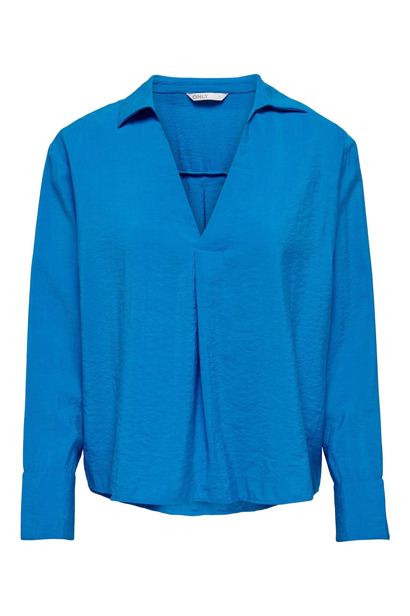 Blusa fluida com decote em V