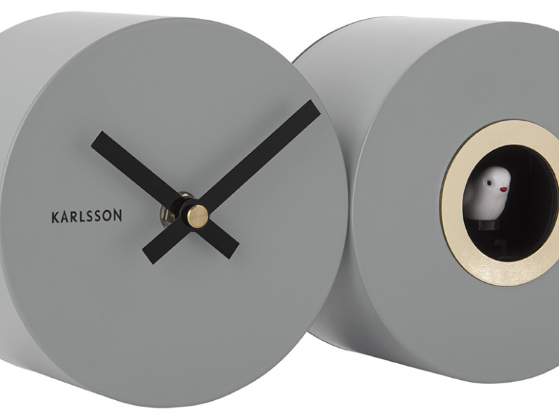 Wall Clock Duo Cuckoo KA5789BK Black