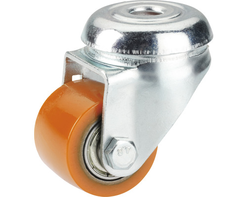 Tarrox PU heavy-duty zwenkwiel 35 mm achtergat kogellager, PK12