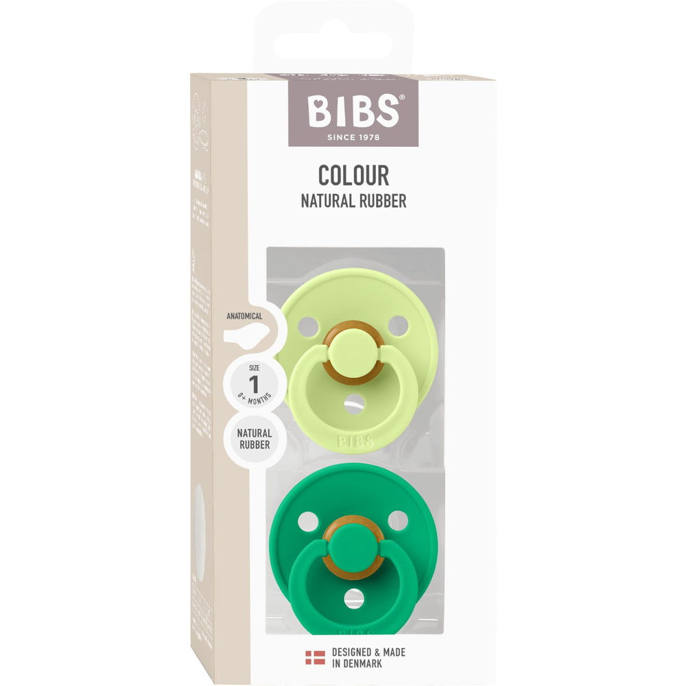 Køb Bibs Matcha/Cactus Sut Colour 2-Pak Anatomical Latex