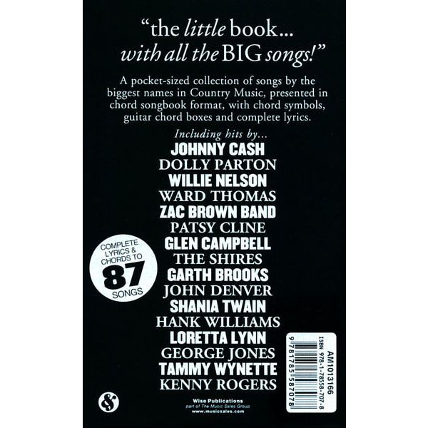Wise Publications The Little Black Book Country