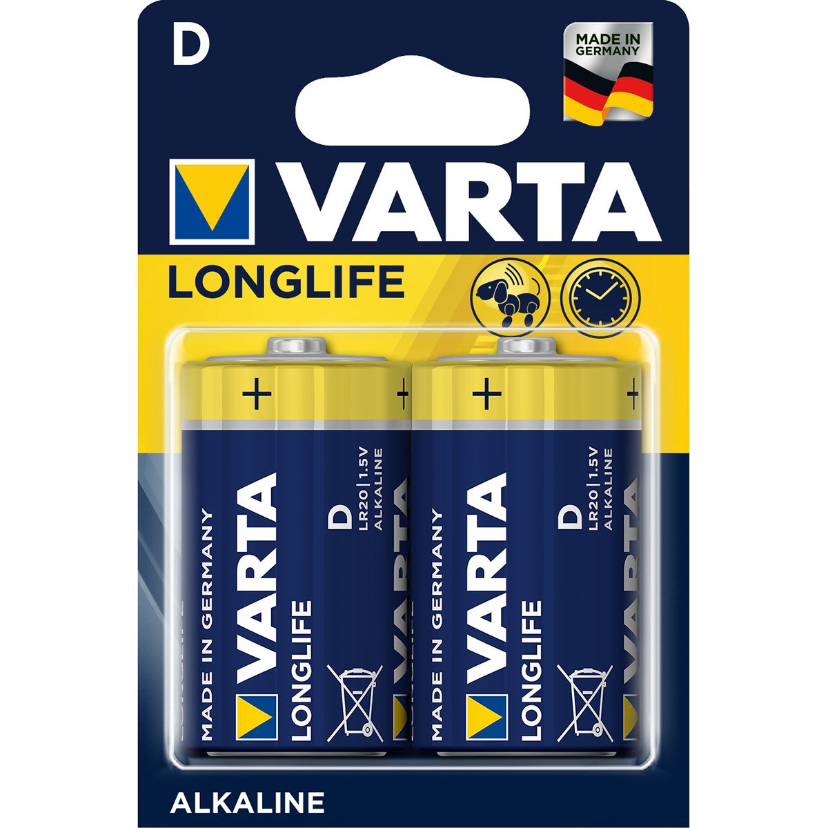 Alcaline Longlife LR20 x 2