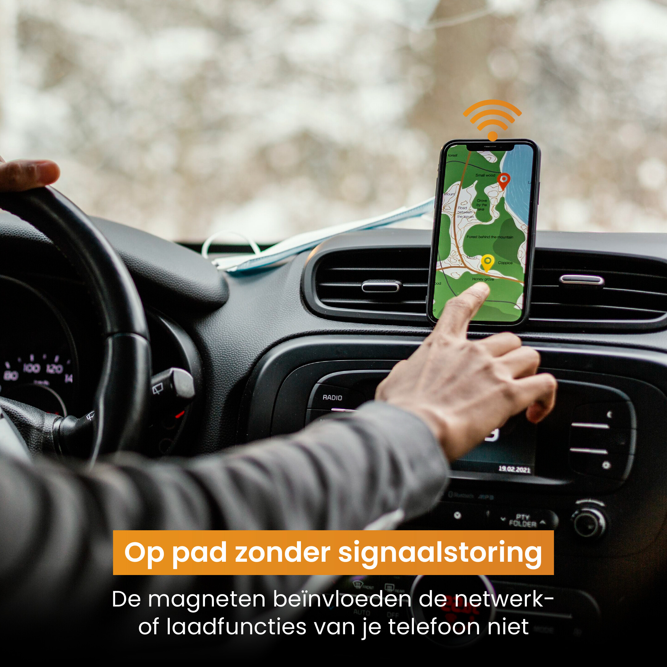 R2B Magnetische Auto Telefoonhouder met 360˚C Rotatie