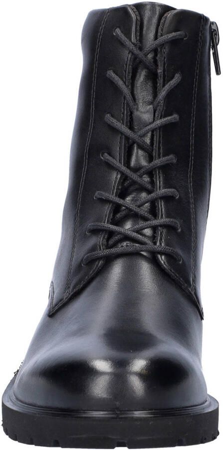 Ecco Metropole Vienna leren veterboots zwart