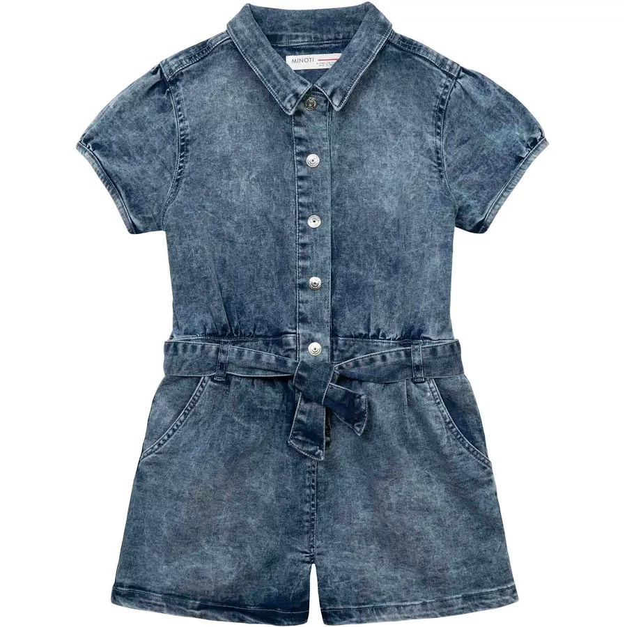 MINOTI Jumpsuit Denim-Hellblau