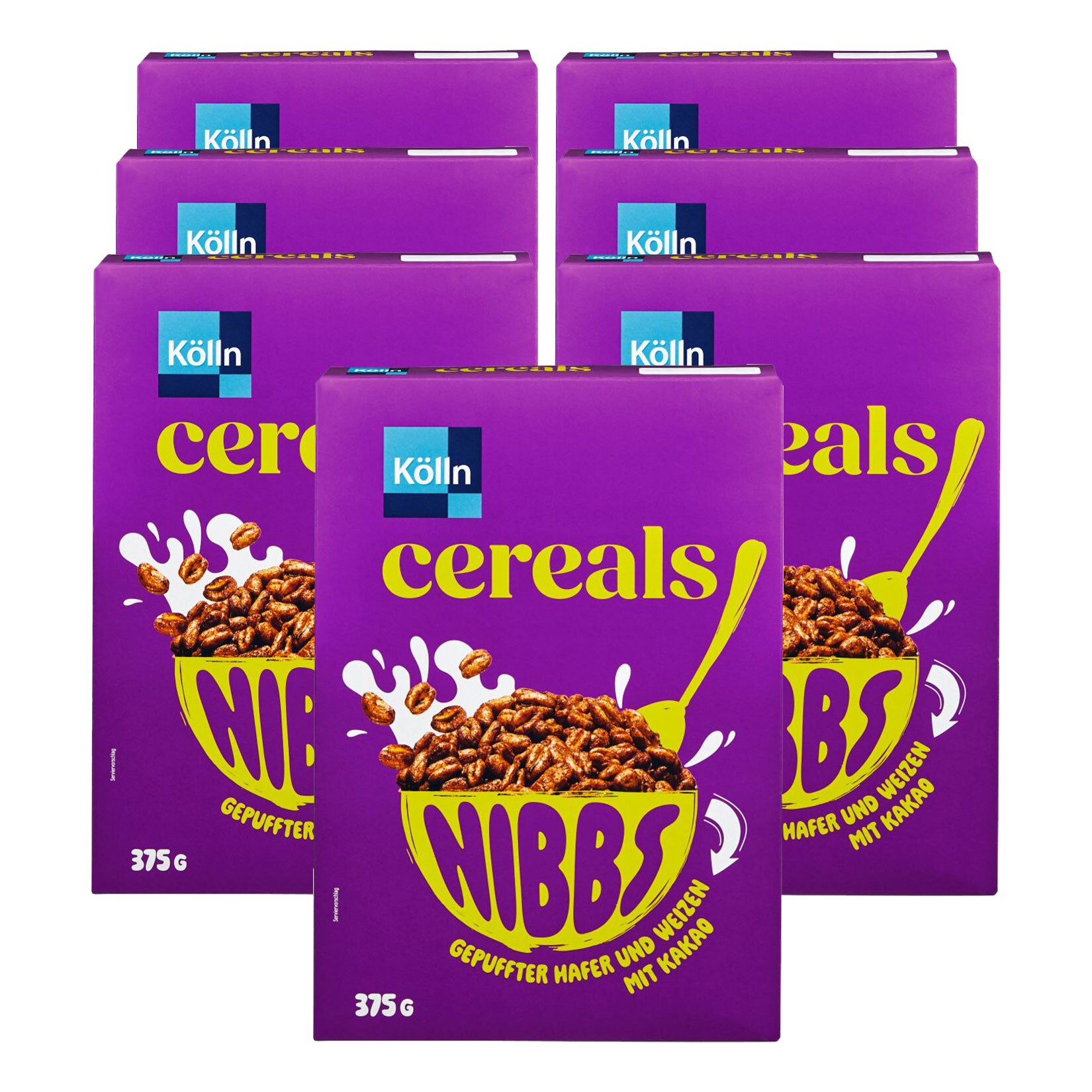 Kölln Kakao Nibbs 375 g, 7er Pack