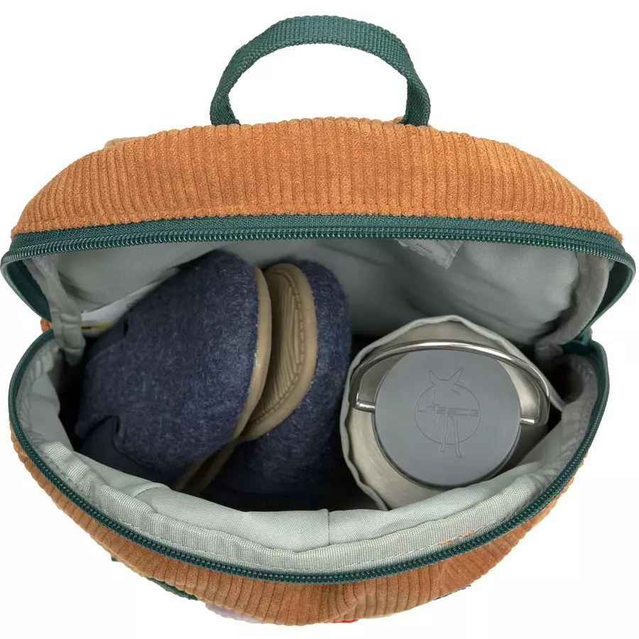 LÄSSIG Kindergartenrucksack Cord Little Gang - Smile, Karamell