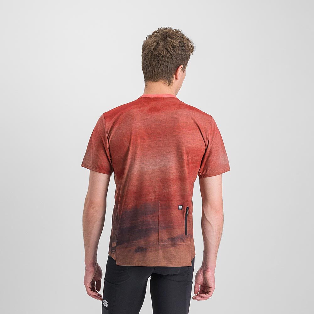 Sportful Flow Giara Fietsshirt Korte Mouwen Rood Heren