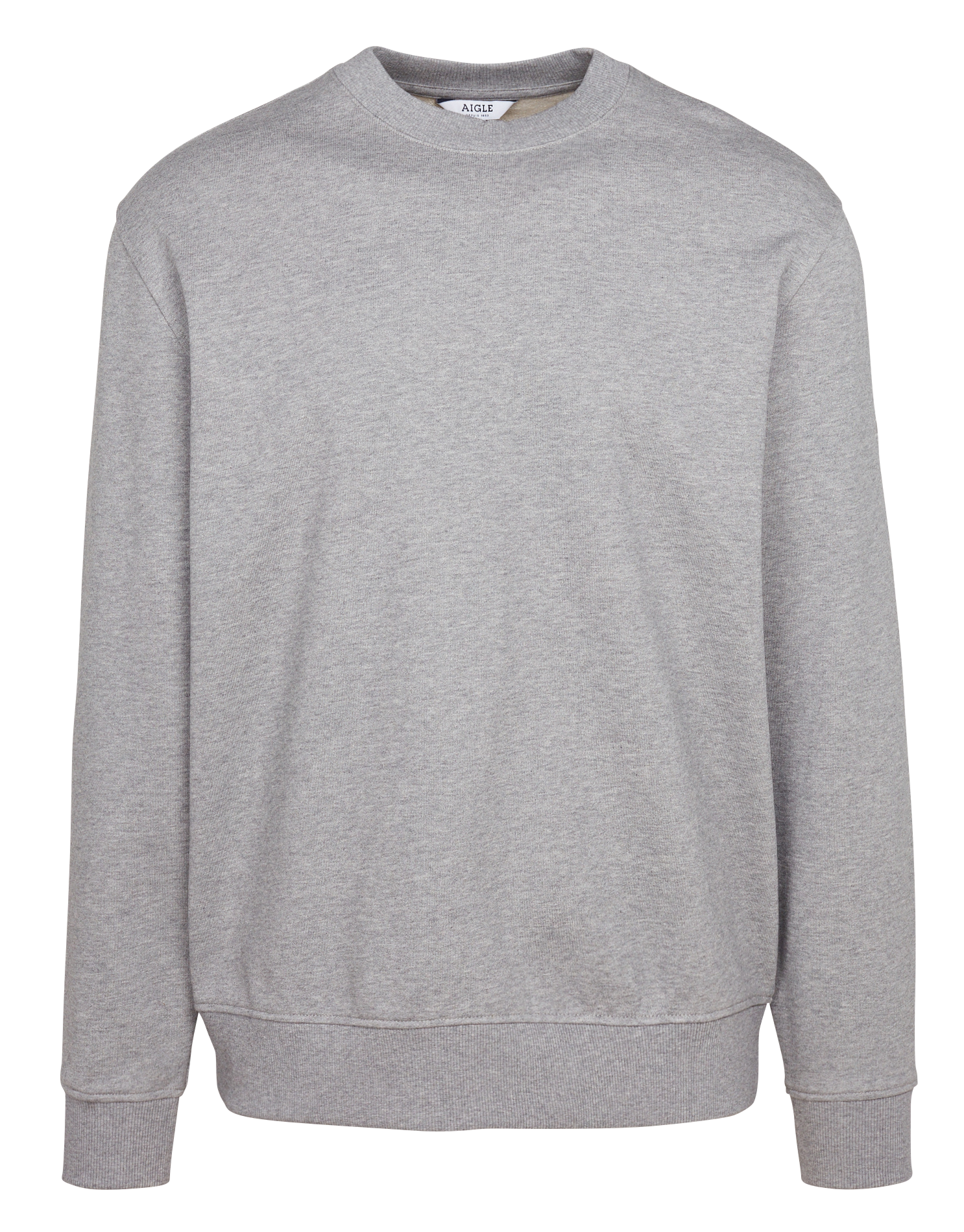 ISS22MSWE01 - Sweat col rond regular-fit en coton| Gris