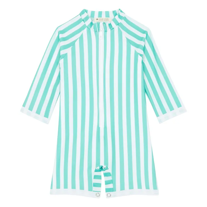 Juillet Juillet Combishort Anti-UV Graniers Rayé | Turquoise