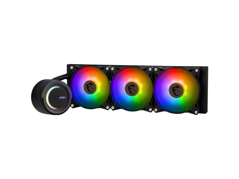 MSI Wasserkühlung MAG CORELIQUID E360 MSI MAG CORELIQUID E360 Computerkühlsystem Hauptplatine, Prozessor Flüssigkeitskühlung 12 cm Schwarz