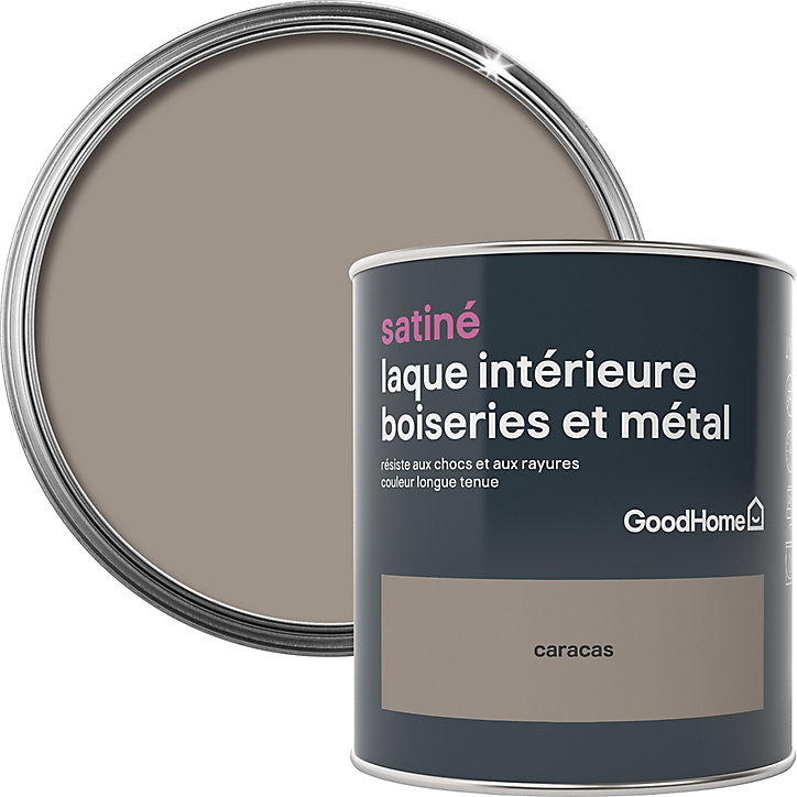 Laque boiseries et métal GoodHome Caracas Satin 0,75L