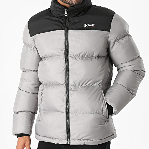 Doudoune Capuche Utah Gris Noir