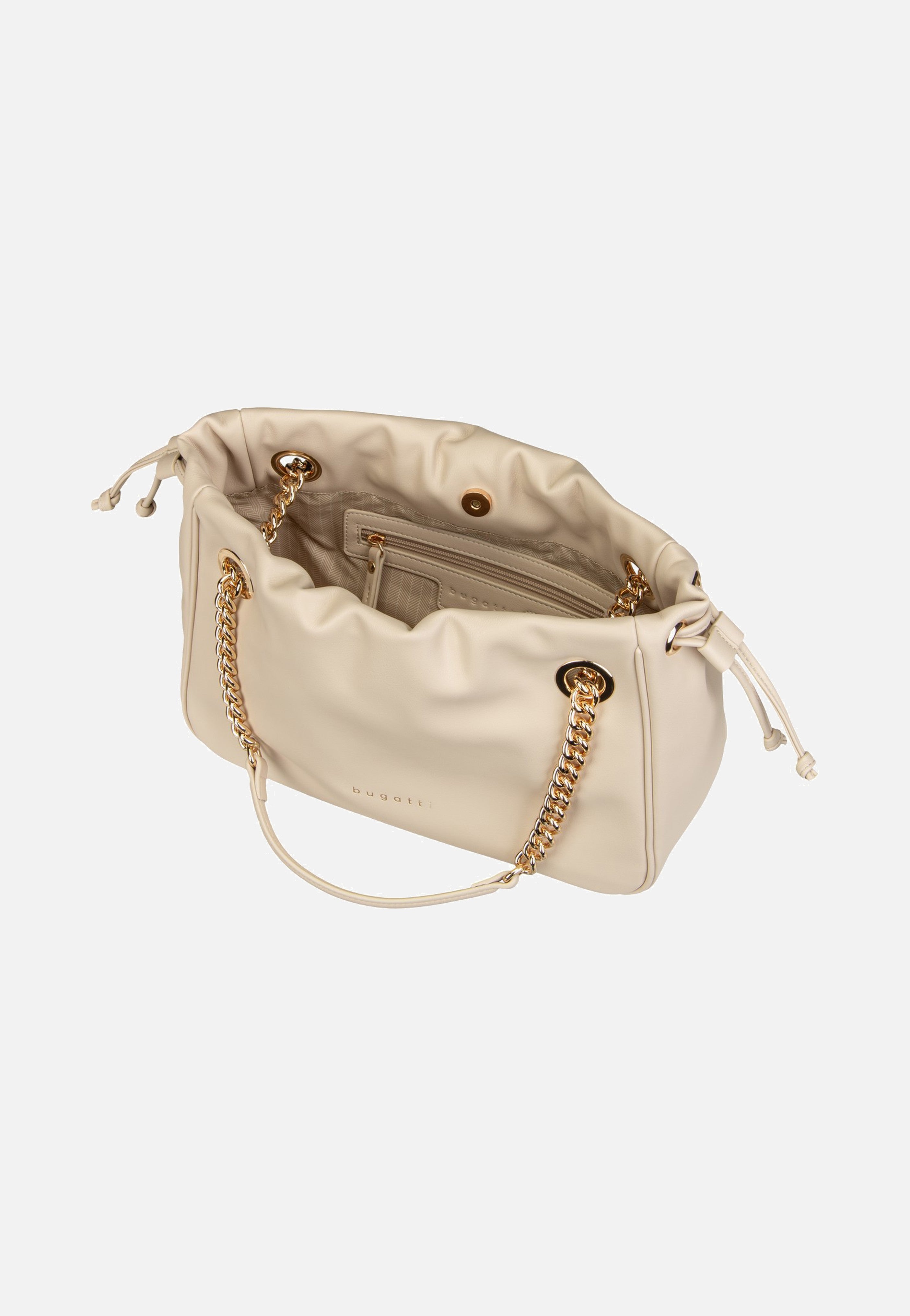 Leni Shoulder Bag M Beige - Umhängetasche