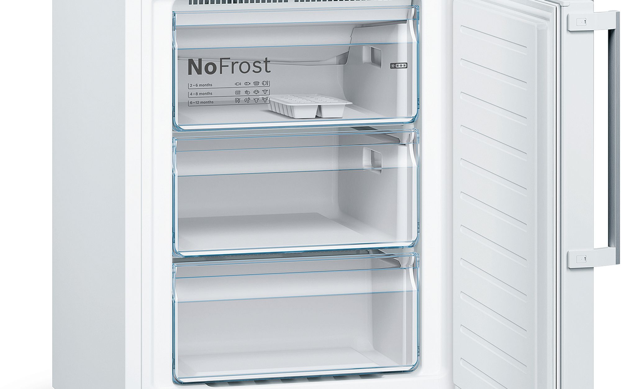 Refrigerador Combinado Independente Série 4 203 x 60 cm Branco KGN39XWDP