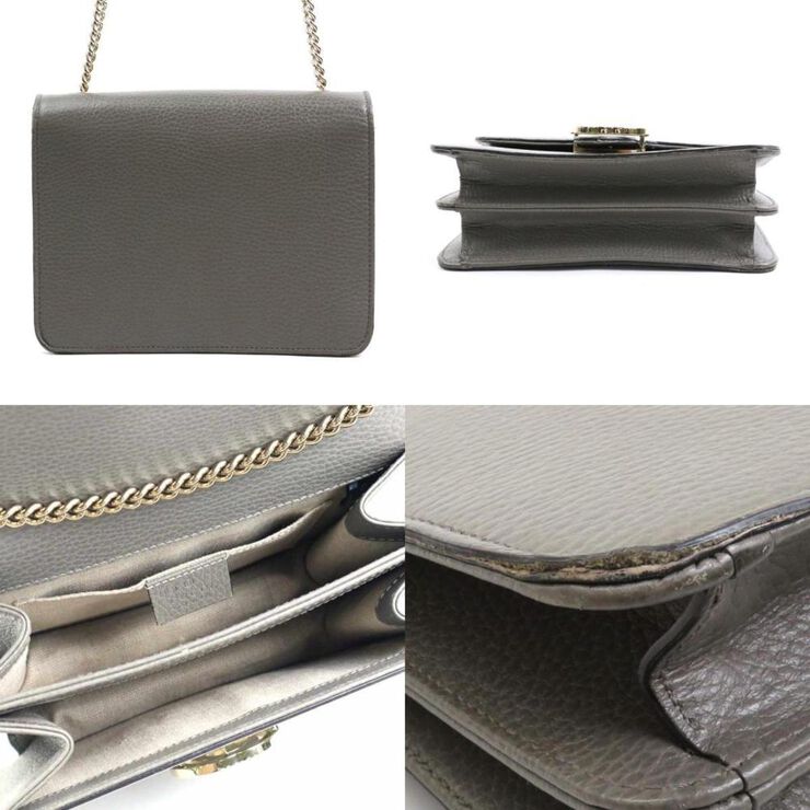 Gucci Vintage Gucci Crossbody Bag Grey