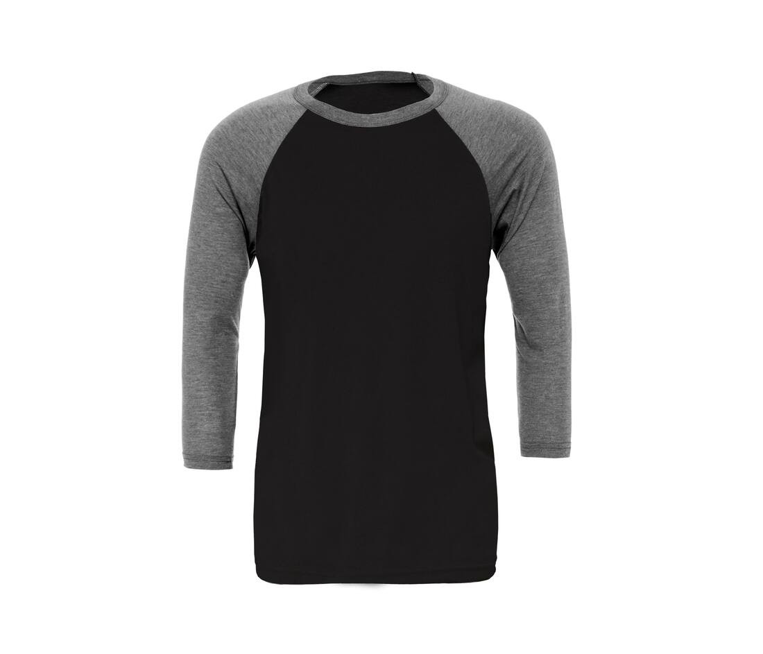 Bella Canvas BE3200 - T-shirt baseball manches ¾