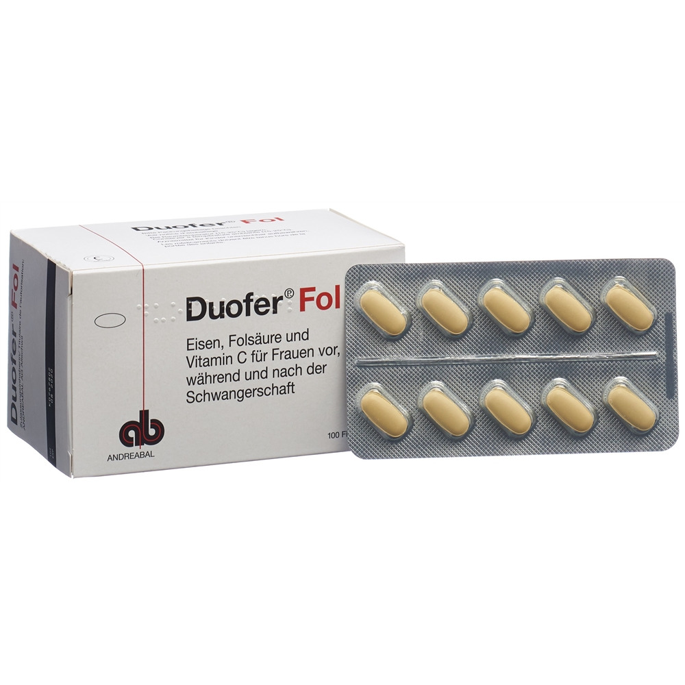 DUOFER Filmtabl Blist 100 Stk<br>100 Stück, Blister, Filmtablette